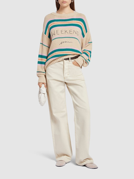 Angus embroidered cotton sweater - Thumbnail 2