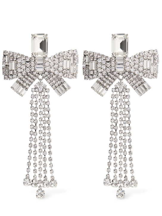 Self-portrait: 水晶蝴蝶结吊坠耳环 - women_0 | Luisa Via Roma