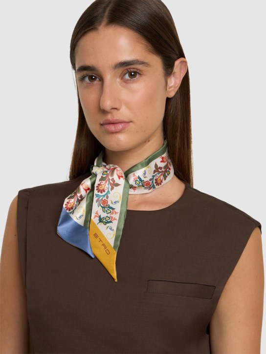 Etro: Printed silk bandeau - women_1 | Luisa Via Roma