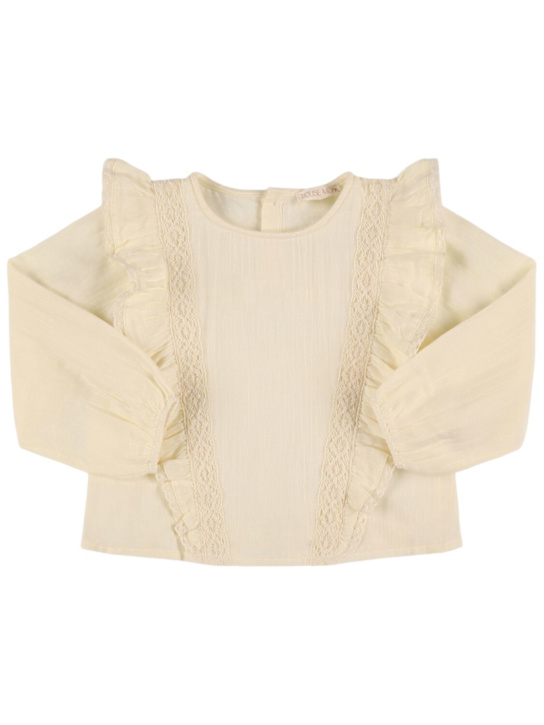 Louise Misha: オーガニックコットンガーゼTシャツ - kids-girls_0 | Luisa Via Roma