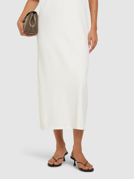 Studio Amelia: Wishbone レザーサンダル 50mm - ブラック - women_1 | Luisa Via Roma