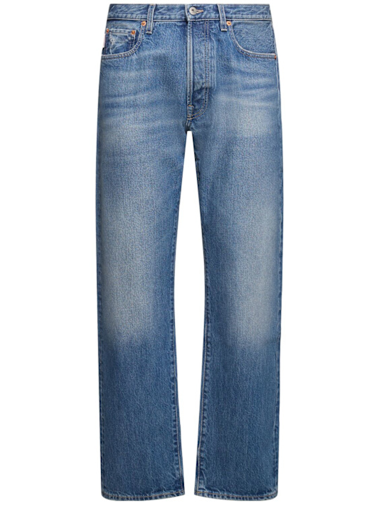 Dirty medium wash 5 pocket jeans - Thumbnail 1