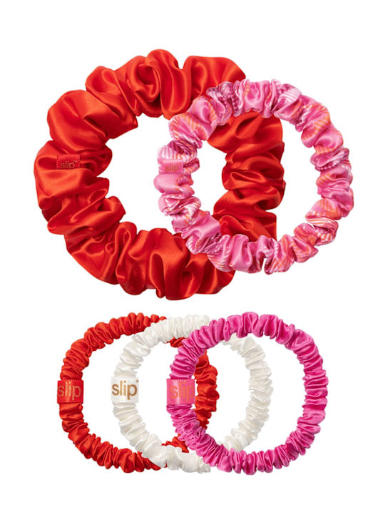 Slip: Lot de 5 chouchous Assorted Cracker - Écarlate - beauty-women_0 | Luisa Via Roma