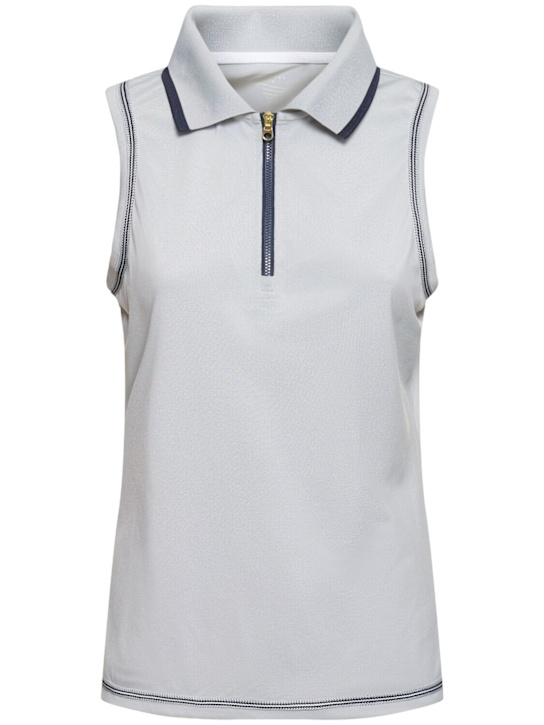 Varley: Club Cammie performance tank top - Pearl Blue - women_0 | Luisa Via Roma