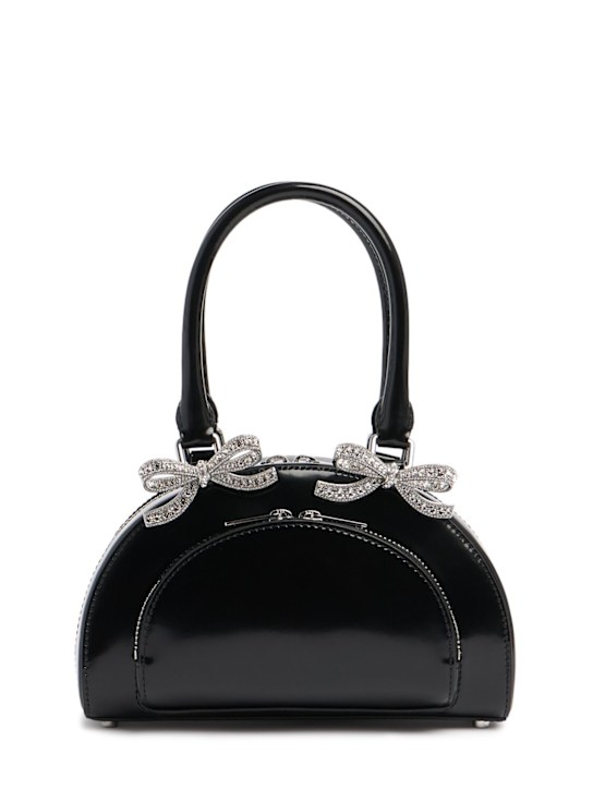 Self-portrait: Mini leather curved top handle bag - women_0 | Luisa Via Roma