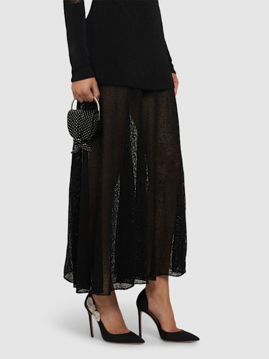 Aquazzura: 105mm Very Bow Tie grosgrain pumps - women_1 | Luisa Via Roma