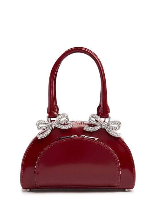 Self-portrait: Mini leather curved top handle bag - women_0 | Luisa Via Roma