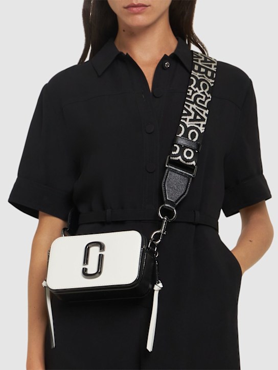 Marc Jacobs: Borsa Snapshot in pelle - Nero/Bianco - women_1 | Luisa Via Roma