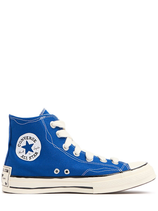 Converse: Chuck 70 Sketch Hi sneakers - Blue/White - men_0 | Luisa Via Roma