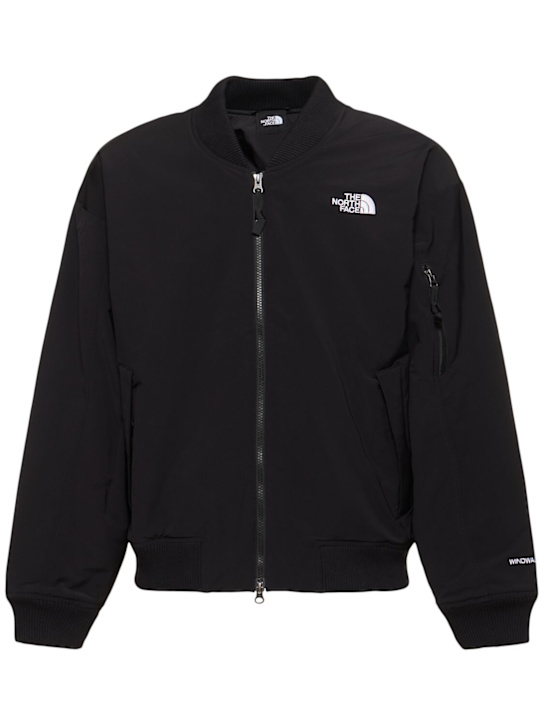 The North Face: Zip-up bomber jacket - Tnf Black - men_0 | Luisa Via Roma