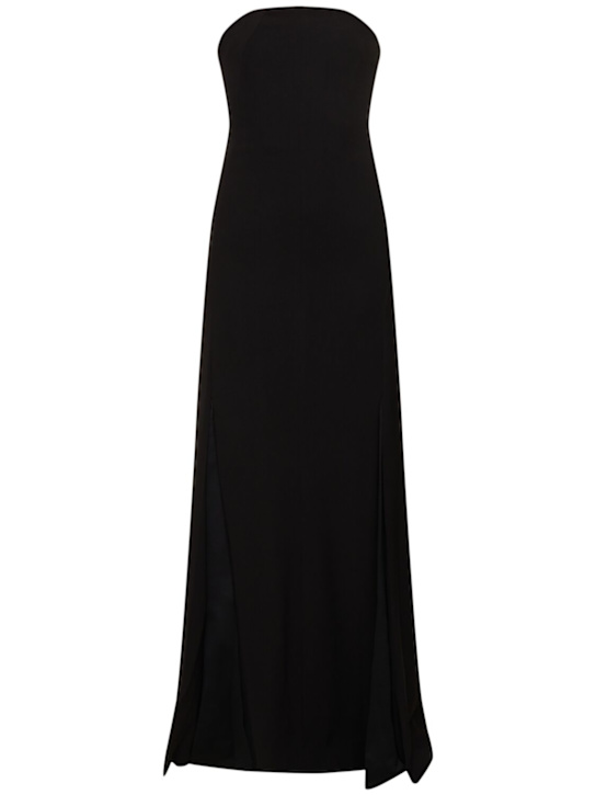 16arlington: Angelique strapless crepe gown - Black - women_0 | Luisa Via Roma