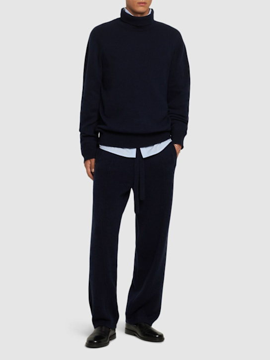 Laneus: Soft cashmere blend pants - men_1 | Luisa Via Roma