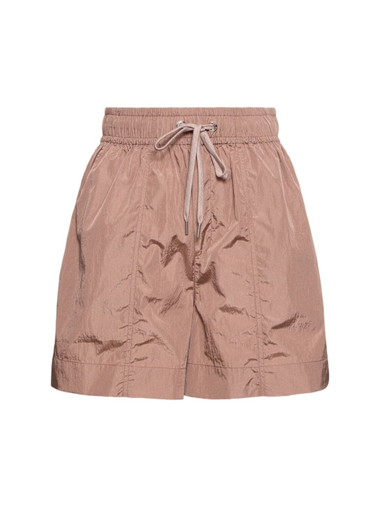 Varley: Ralph woven nylon shorts - Antler - women_0 | Luisa Via Roma