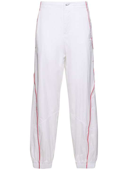 Nike: Jacquemus track pants - White/Red - women_0 | Luisa Via Roma