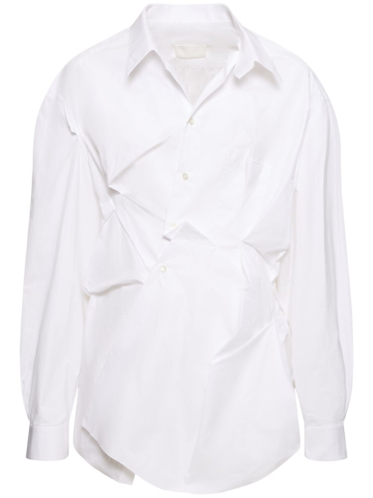 Maison Margiela: Camisa de popelina de algodón - men_0 | Luisa Via Roma