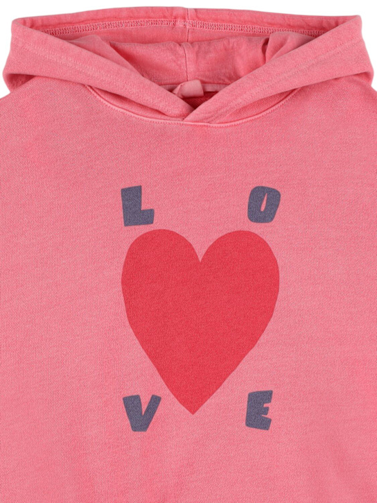 Jellymallow: コットンフーデッドスウェットシャツ - kids-girls_1 | Luisa Via Roma