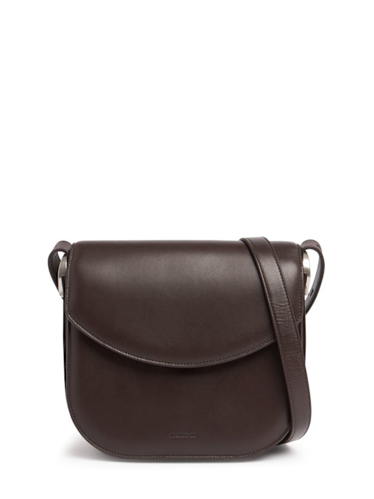 Jil Sander: Medium Coin crossbody leather bag - women_0 | Luisa Via Roma