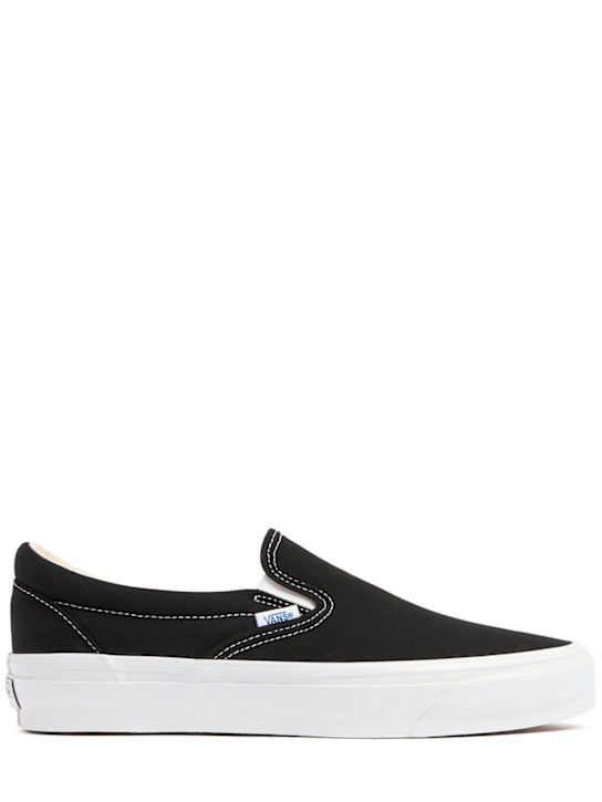 Vans: Reissue 98 slip-on sneakers - Black/White - men_0 | Luisa Via Roma