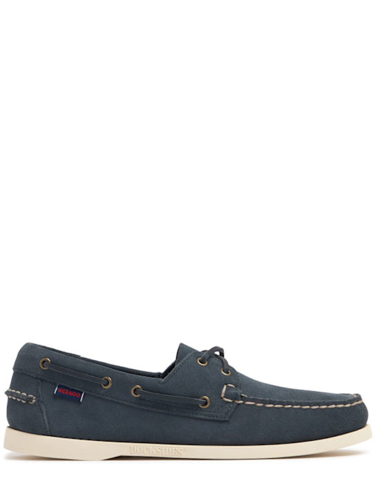 Sebago: Portland皮革乐福鞋 - 海军蓝 - men_0 | Luisa Via Roma