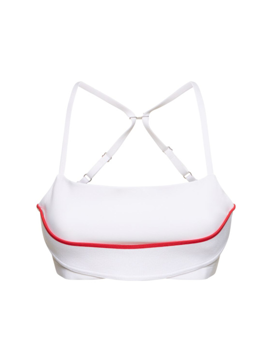 Nike: Brassière Jacquemus - Blanc/Rouge - women_0 | Luisa Via Roma