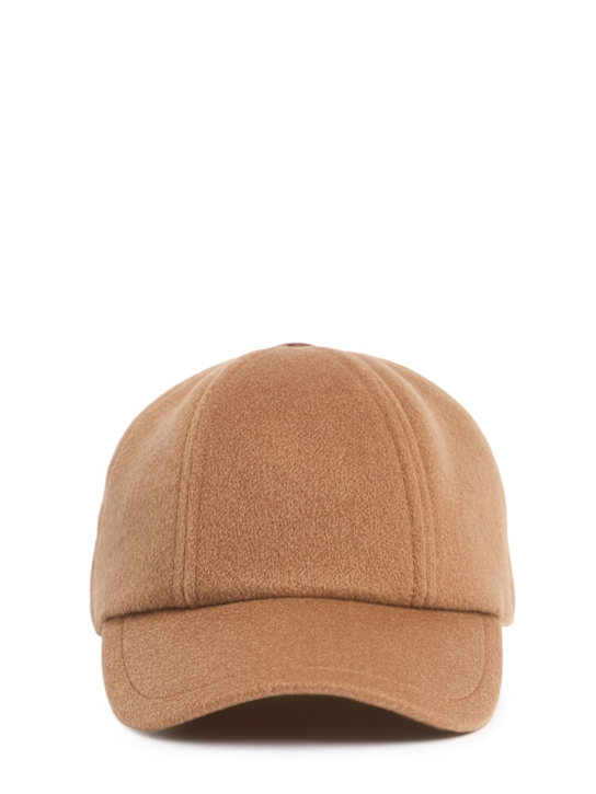 MAXMARA マックスマーラ カシミア帽子 キャメル サンド OBLIQUA Obliqua カシミアキャップ - Max Mara - レディース | Luisaviaroma