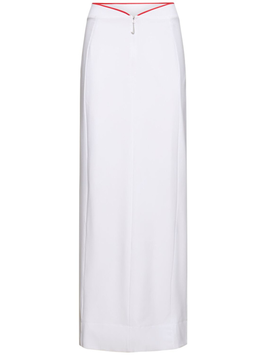 Nike: Jacquemus long skirt - White/Red - women_0 | Luisa Via Roma