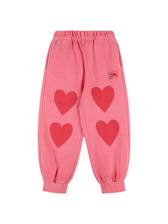 Jellymallow: Printed cotton sweatpants - Pink - kids-girls_0 | Luisa Via Roma