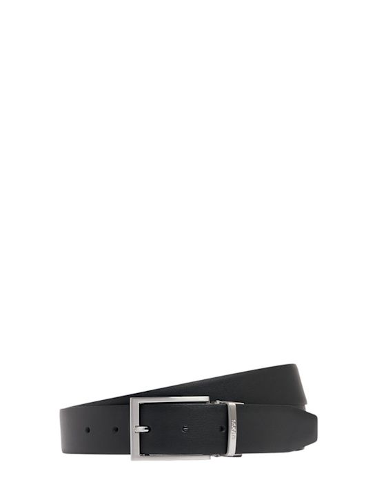 Boss: Olarion leather belt - Black - men_0 | Luisa Via Roma