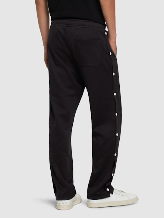 Valentino: Jogginghose aus Baumwollmischung mit Logo - Schwarz/Weiß - men_2 | Luisa Via Roma