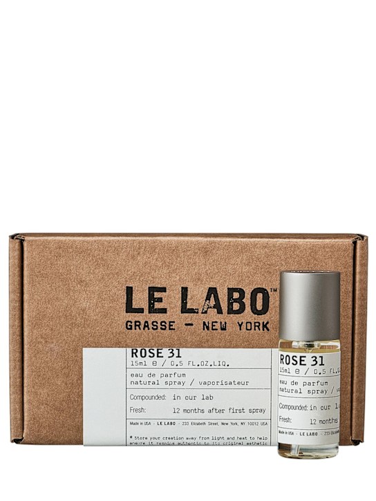 Le Labo: Eau de parfum Rose 31 15ml - Trasparente - beauty-men_1 | Luisa Via Roma