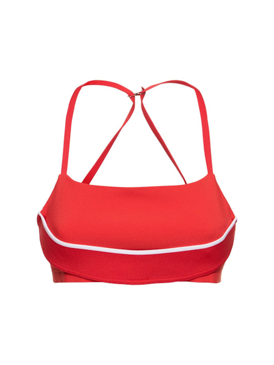 Nike: Top sportivo Jacquemus - Rosso/Bianco - women_0 | Luisa Via Roma