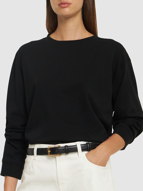 The Row: Frame leather belt - women_1 | Luisa Via Roma