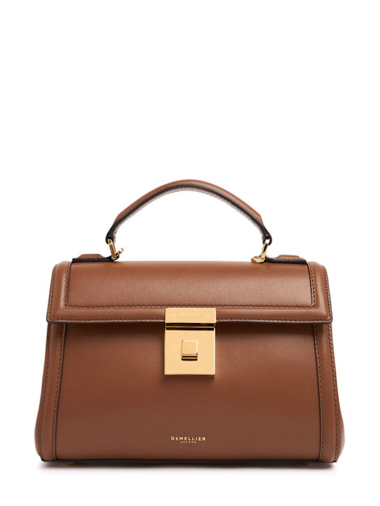 DeMellier: Paris smooth leather top handle bag - Tan - women_0 | Luisa Via Roma