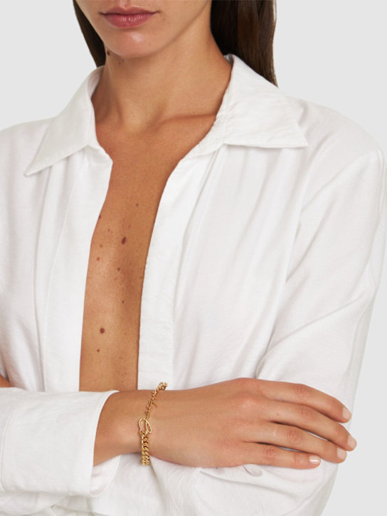 Jacquemus: Bracciale La Gourmette Jacquemus - Oro - women_1 | Luisa Via Roma