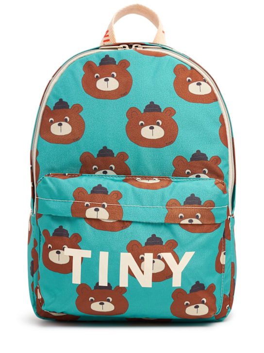 Tiny Cottons: Bear print backpack - kids-boys_0 | Luisa Via Roma