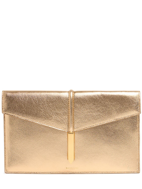 DeMellier: Clutch Tokyo de piel suave - Oro - women_0 | Luisa Via Roma