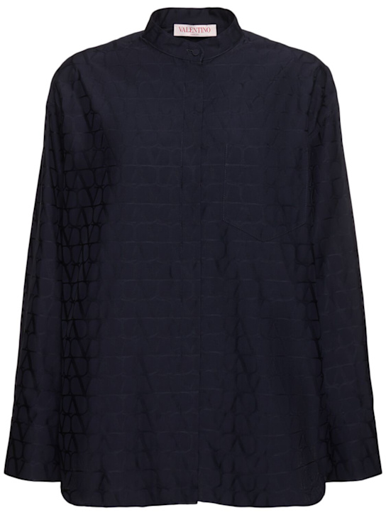 Valentino: Iconographe cotton poplin shirt - women_0 | Luisa Via Roma