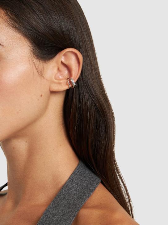 Maria Black: Right side Rai opal glitter ear cuff - women_1 | Luisa Via Roma