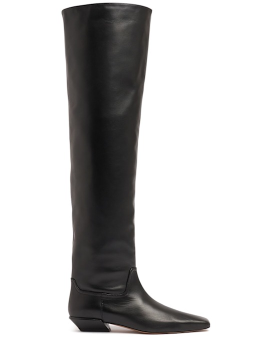 Paris Texas: 25mm Bettina over-the-knee leather boots - women_0 | Luisa Via Roma