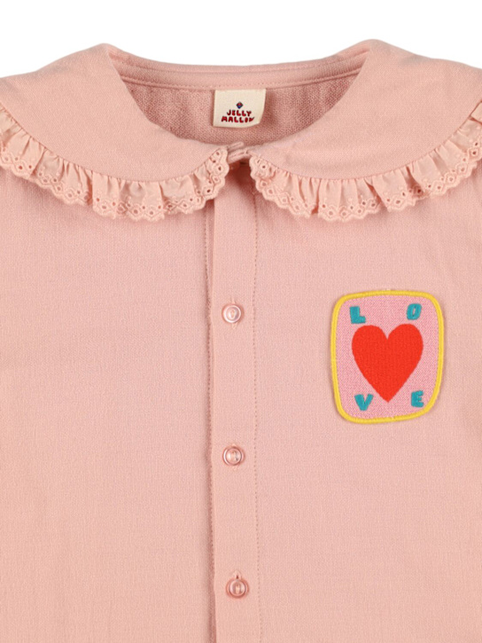 Jellymallow: Cotton poplin shirt - Pink - kids-girls_1 | Luisa Via Roma