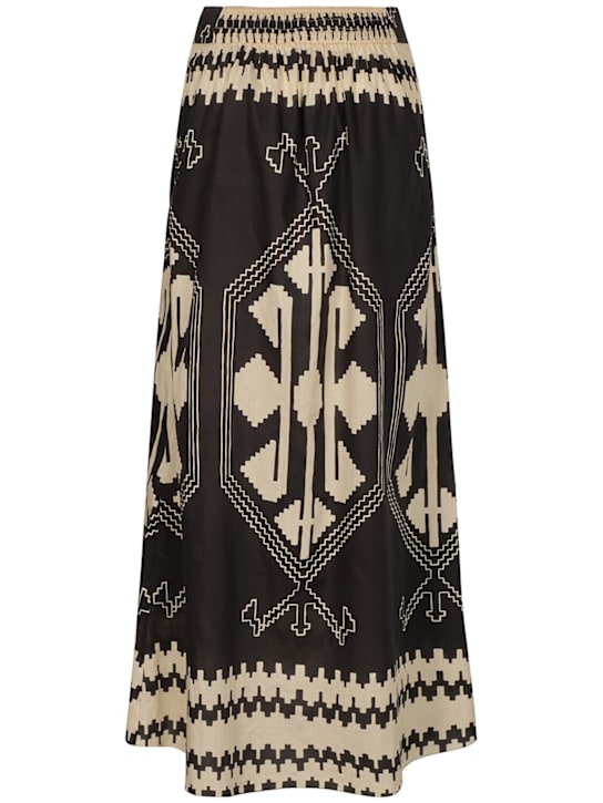 Johanna Ortiz: Vela Mayor cotton voile midi skirt - women_1 | Luisa Via Roma