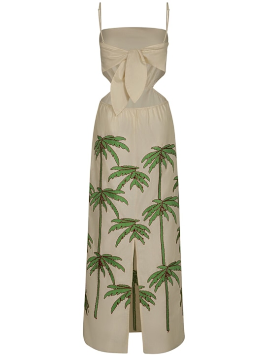 Johanna Ortiz: Green Mood embroidered voile dress - women_1 | Luisa Via Roma