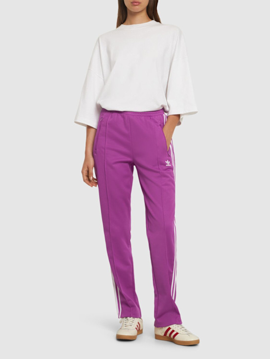 adidas Originals: Pantaloni Beckenbauer - Fucsia/Bianco - women_1 | Luisa Via Roma