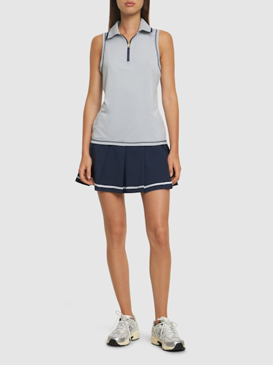 Varley: Club Cammie performance tank top - Pearl Blue - women_1 | Luisa Via Roma