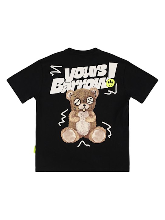 Barrow: T-shirt in jersey di cotone stampato - kids-girls_0 | Luisa Via Roma