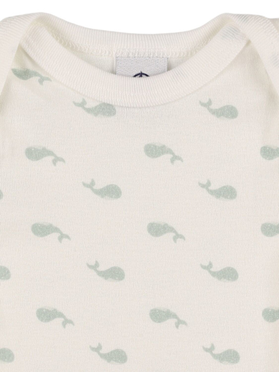 Petit Bateau: 印花棉质连体衣3件套装 - 多色 - kids-boys_1 | Luisa Via Roma