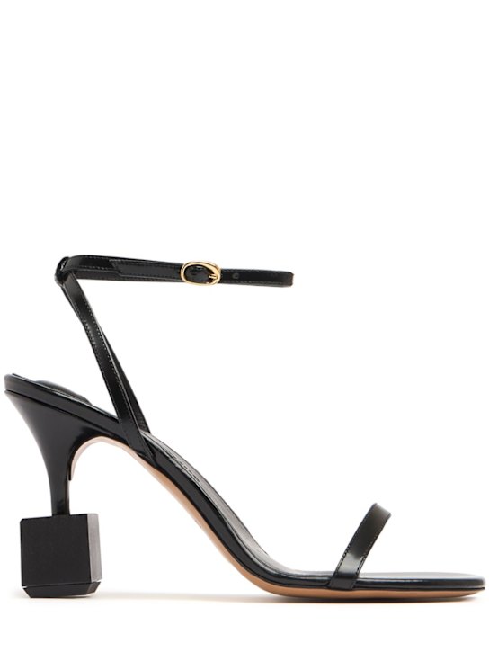 Jacquemus: 90mm Les Sandales Bisou sandals - Black - women_0 | Luisa Via Roma