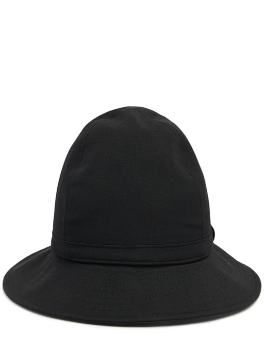 Chapeau en gabardine de laine froissée fedora - Yohji