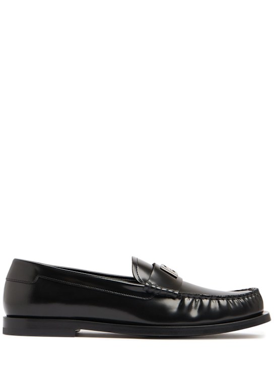Dolce&Gabbana: 15mm City leather loafers - women_0 | Luisa Via Roma