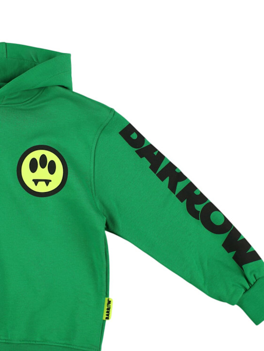 Barrow: Printed cotton hoodie - kids-boys_1 | Luisa Via Roma